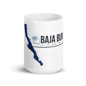 Baja Bum White glossy mug